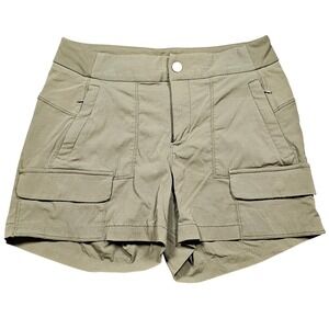 Athleta Women's Olive Green Cargo Hiking Shorts Size 6 Athleisure